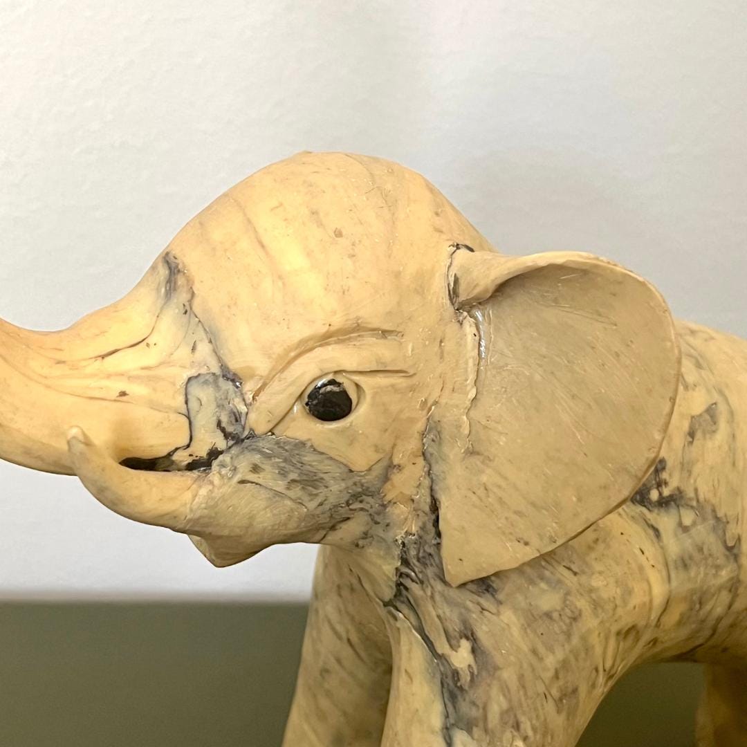 Shell Elephant Sculpture