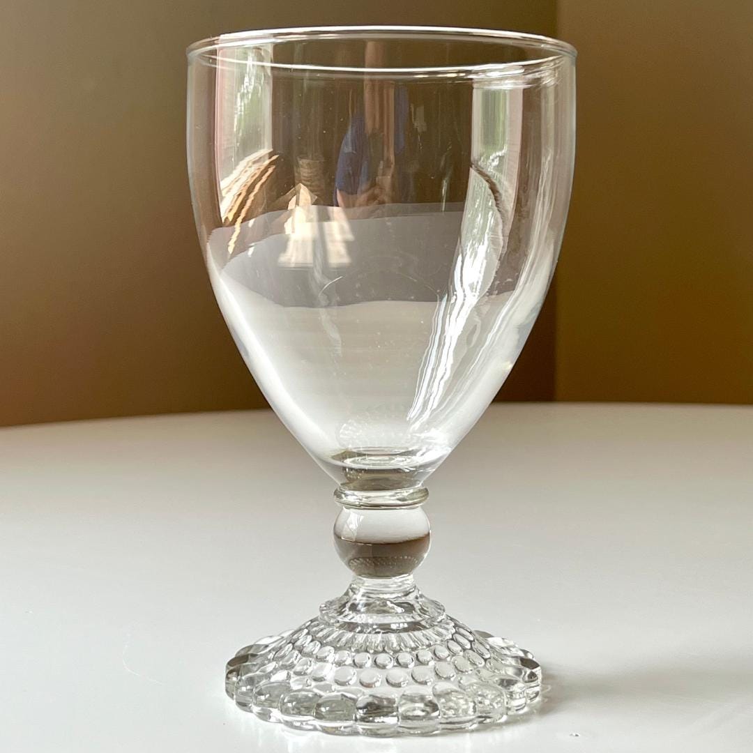 Bubble Footed Water Goblets (Set of 4)