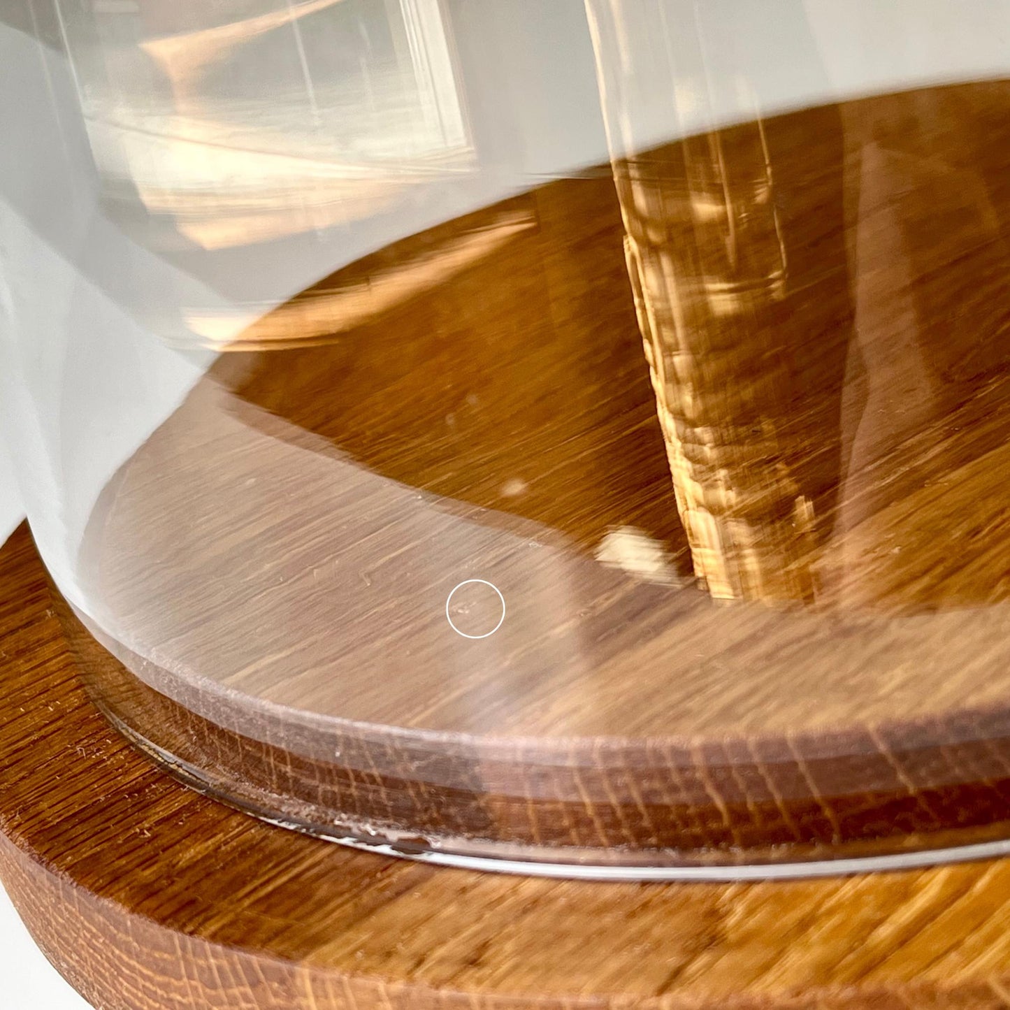 Light Wood Cheese Board with Glass Dome Lid