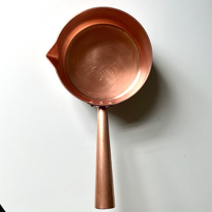 French Solid Copper Sauce Pan