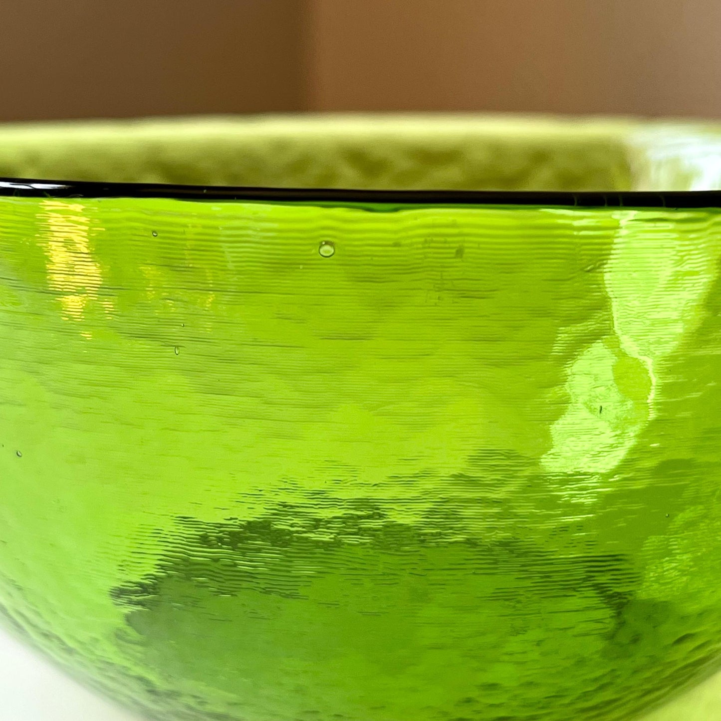 Green Colored Glass Bowls