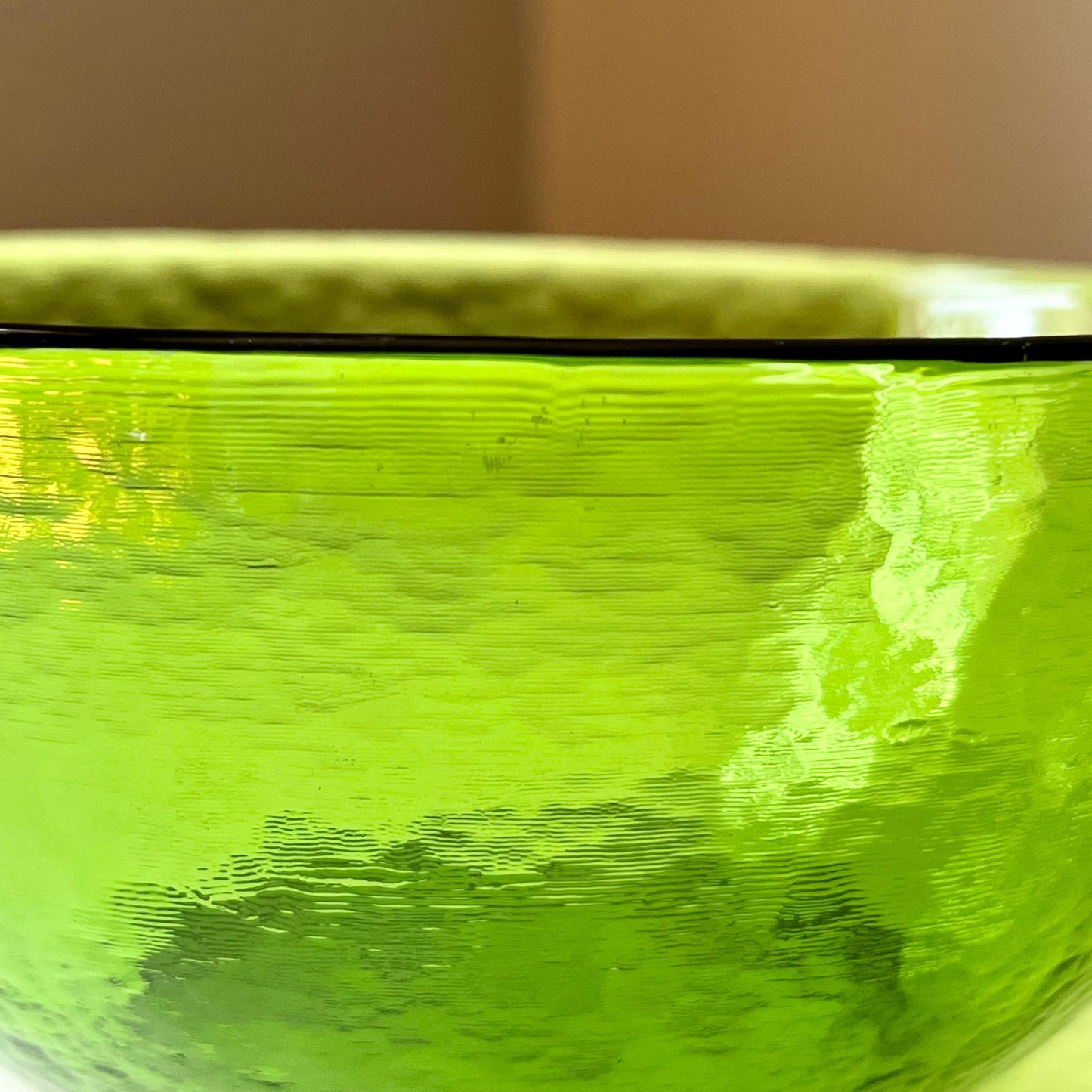 Green Colored Glass Bowls