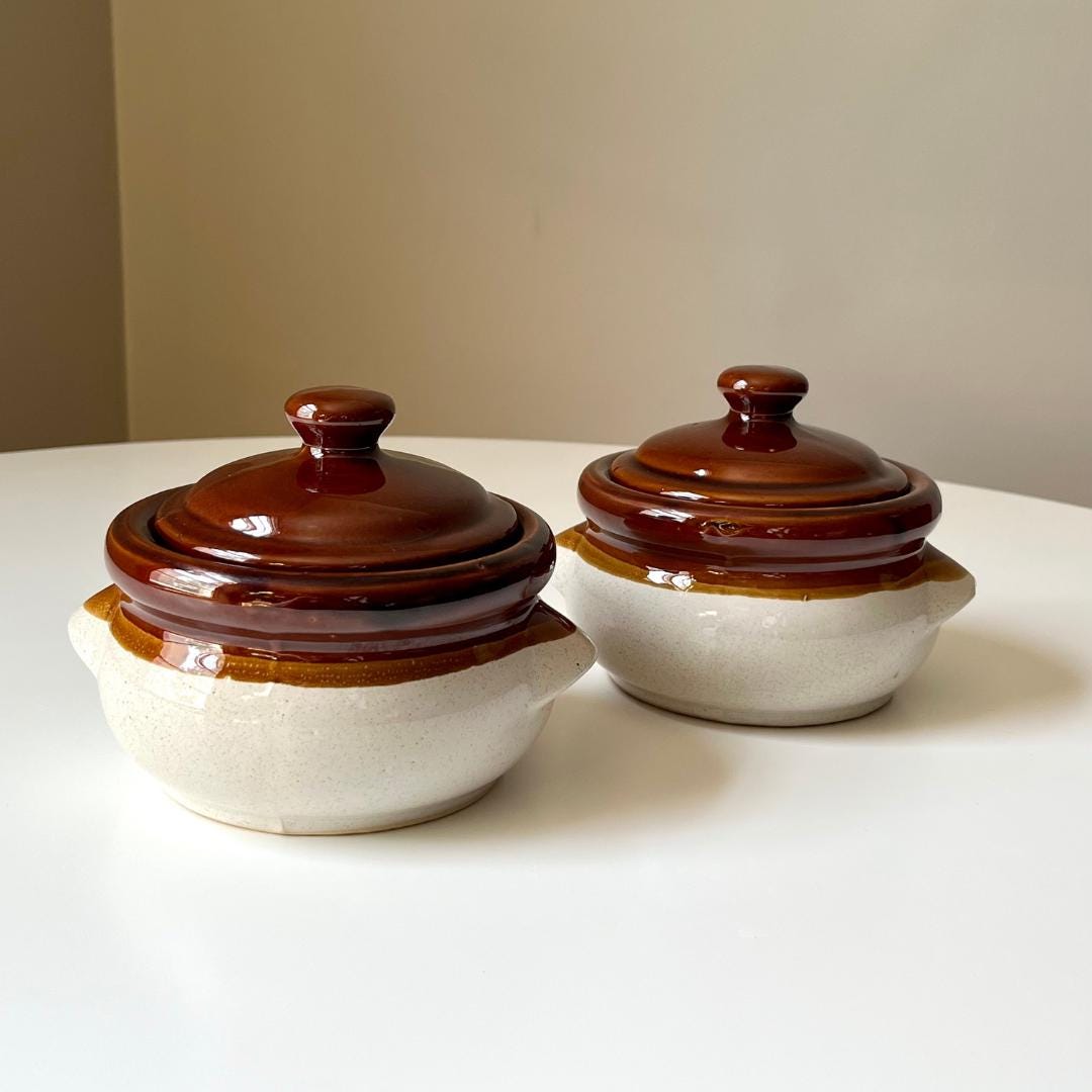 Lidded Soup Crock Soup Bowls