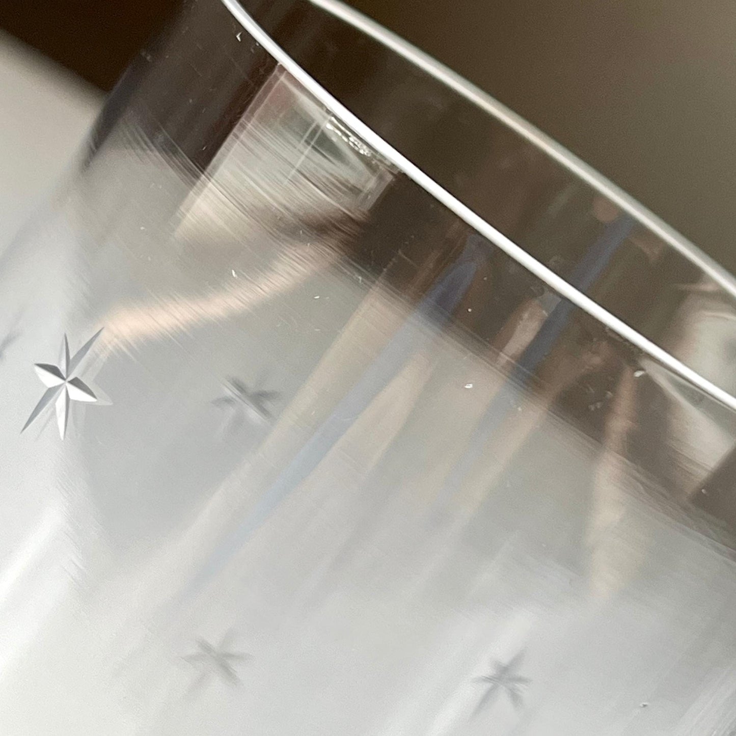 Etched Star Glasses by Imperial Glass