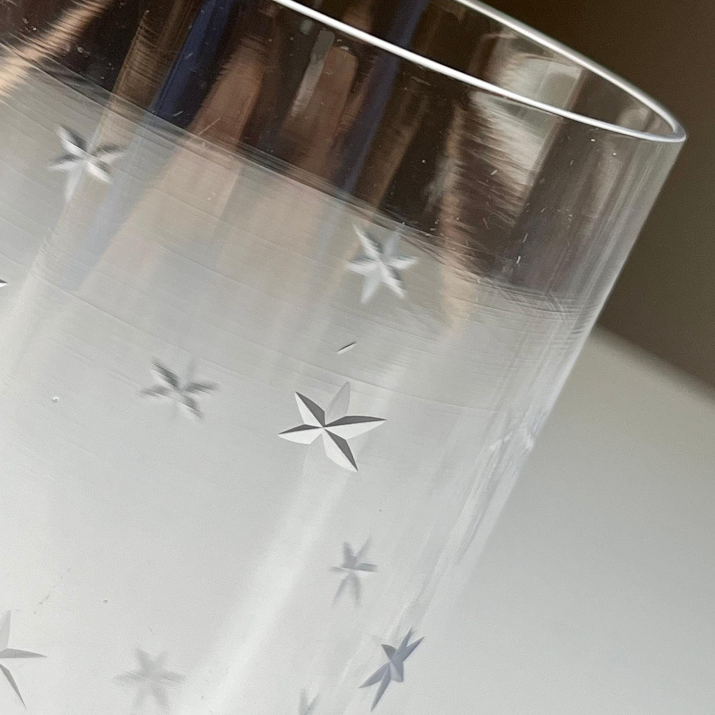 Etched Star Glasses by Imperial Glass