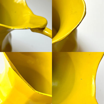 Italian Metal Yellow Pitcher