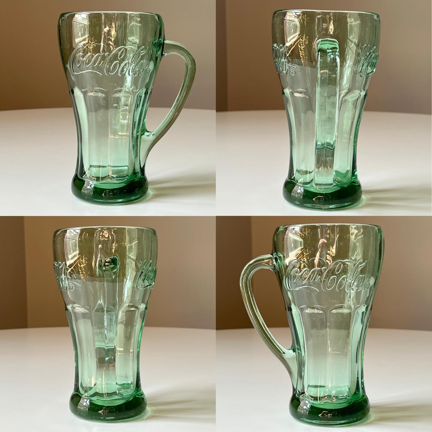 Pale Green Coca Cola Mugs