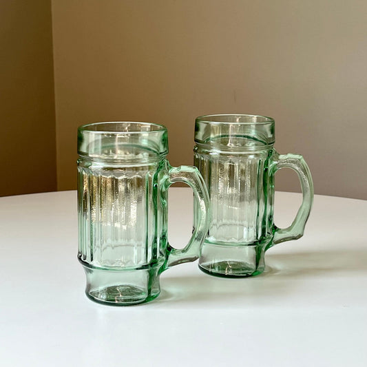 Pale Green Beer Mugs