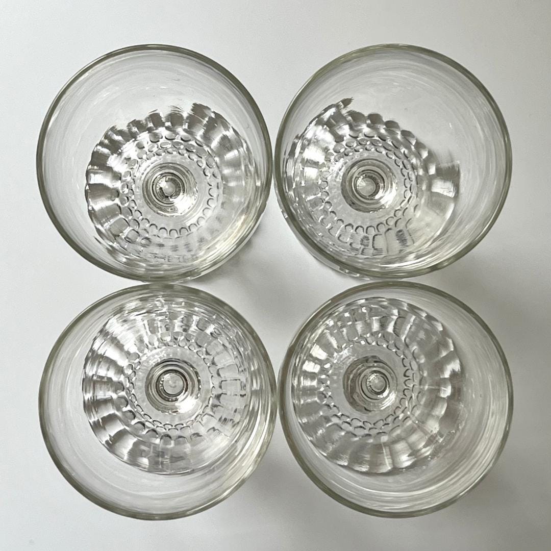 Bubble Footed Water Goblets (Set of 4)