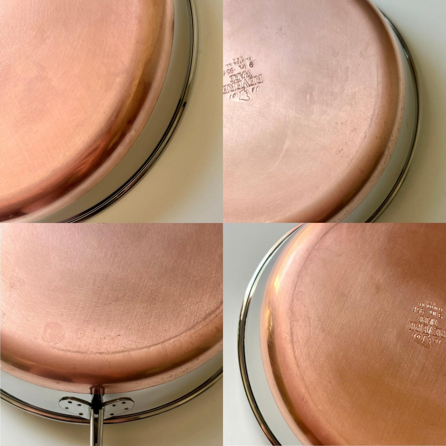 Copper Revere Ware 9" Pan