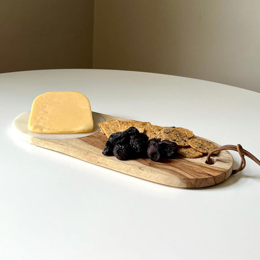 White Marble Oval Charcuterie Board