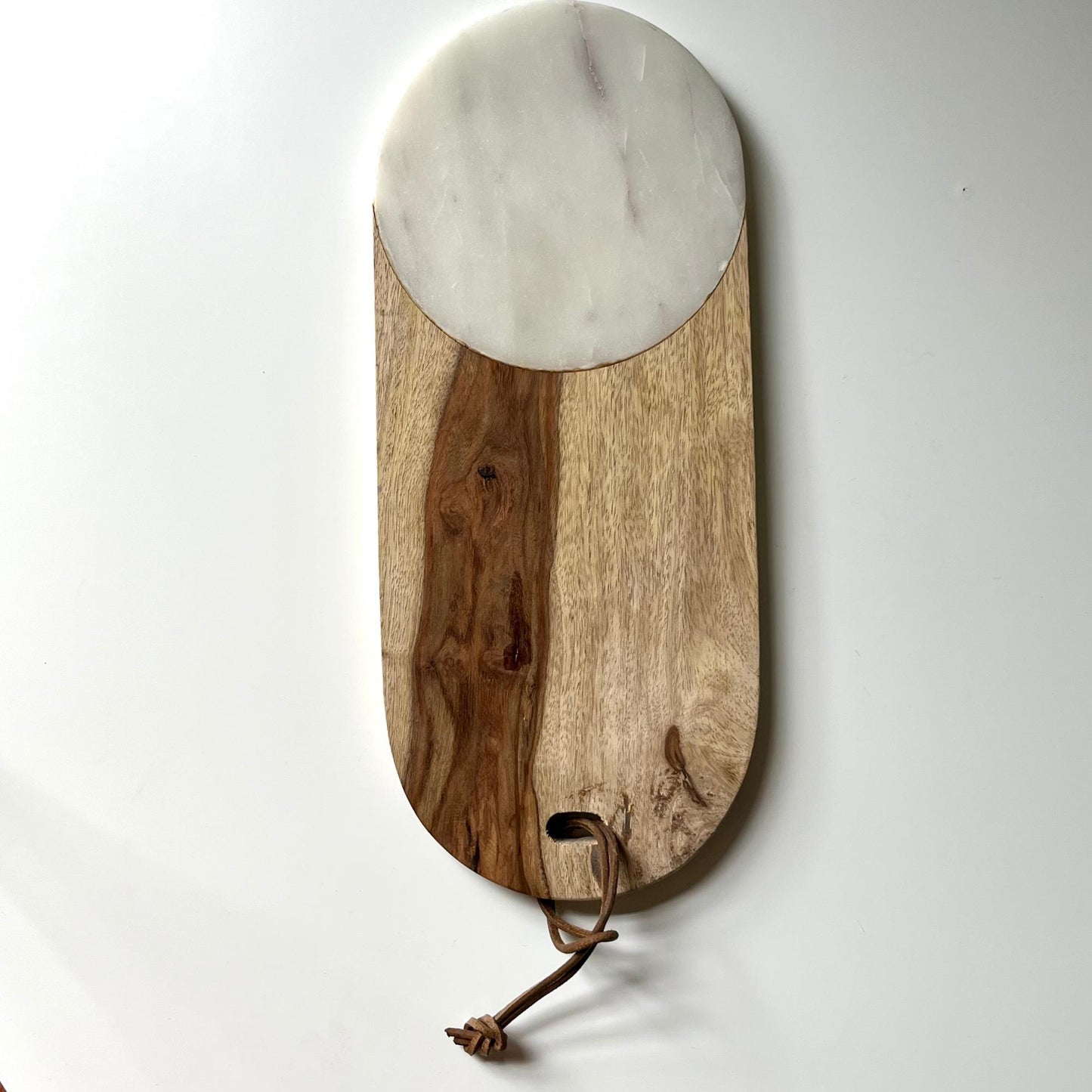 White Marble Oval Charcuterie Board