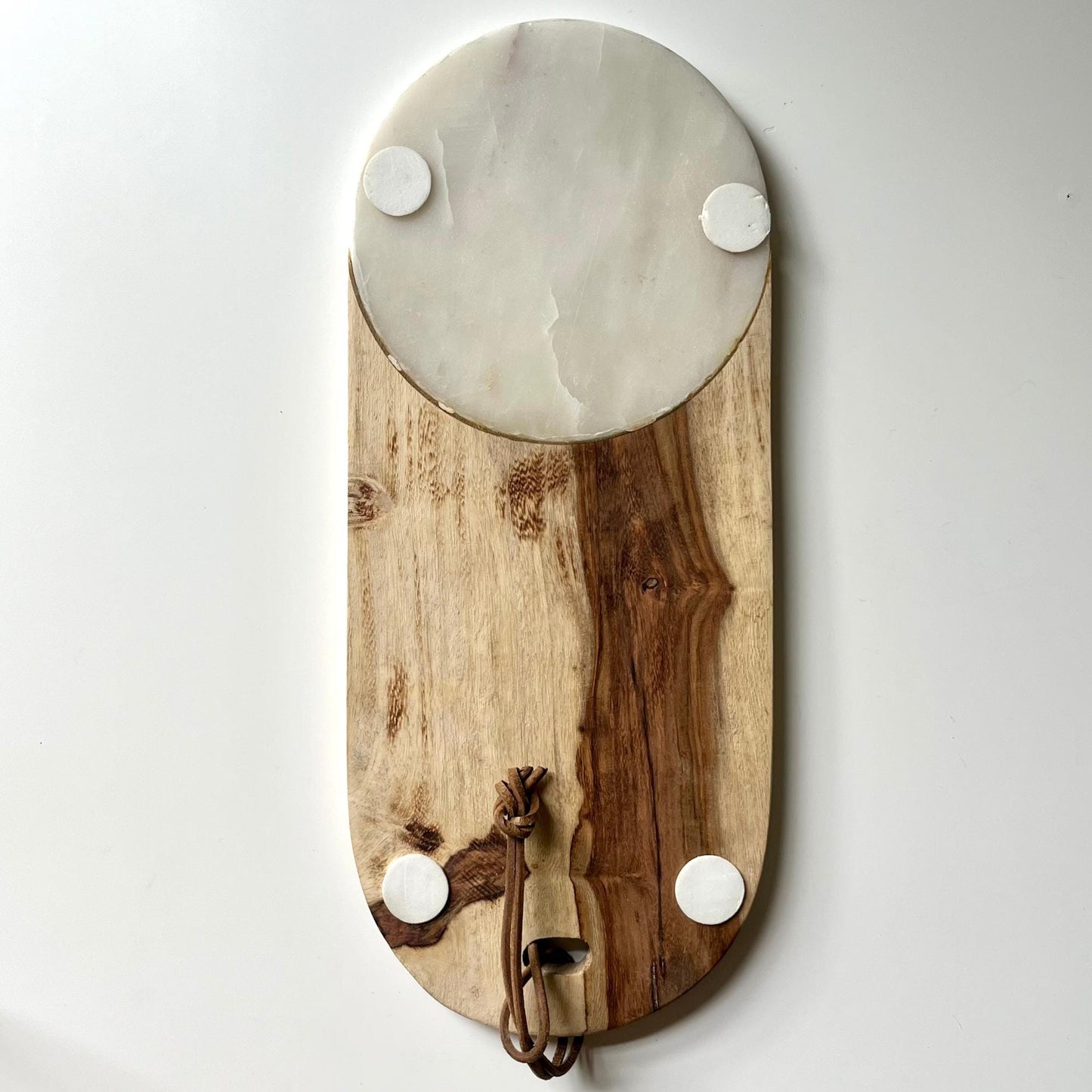 White Marble Oval Charcuterie Board