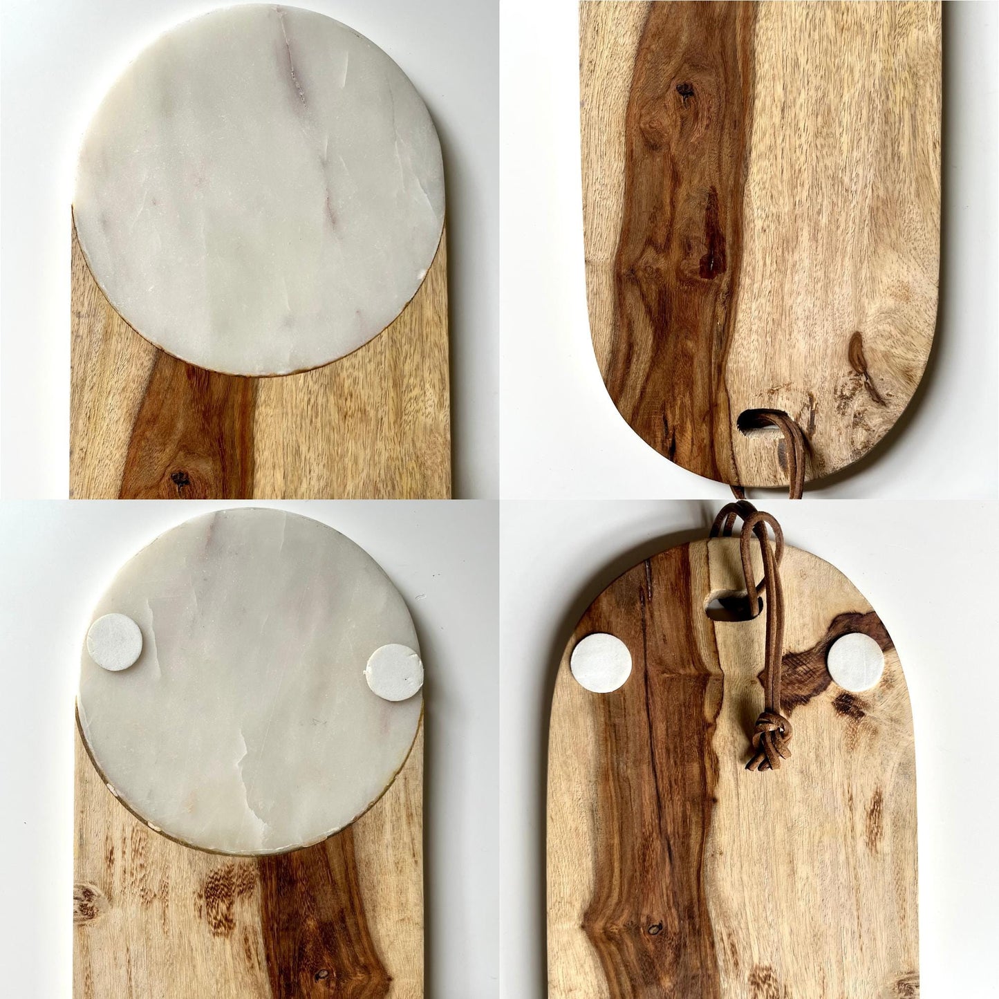 White Marble Oval Charcuterie Board