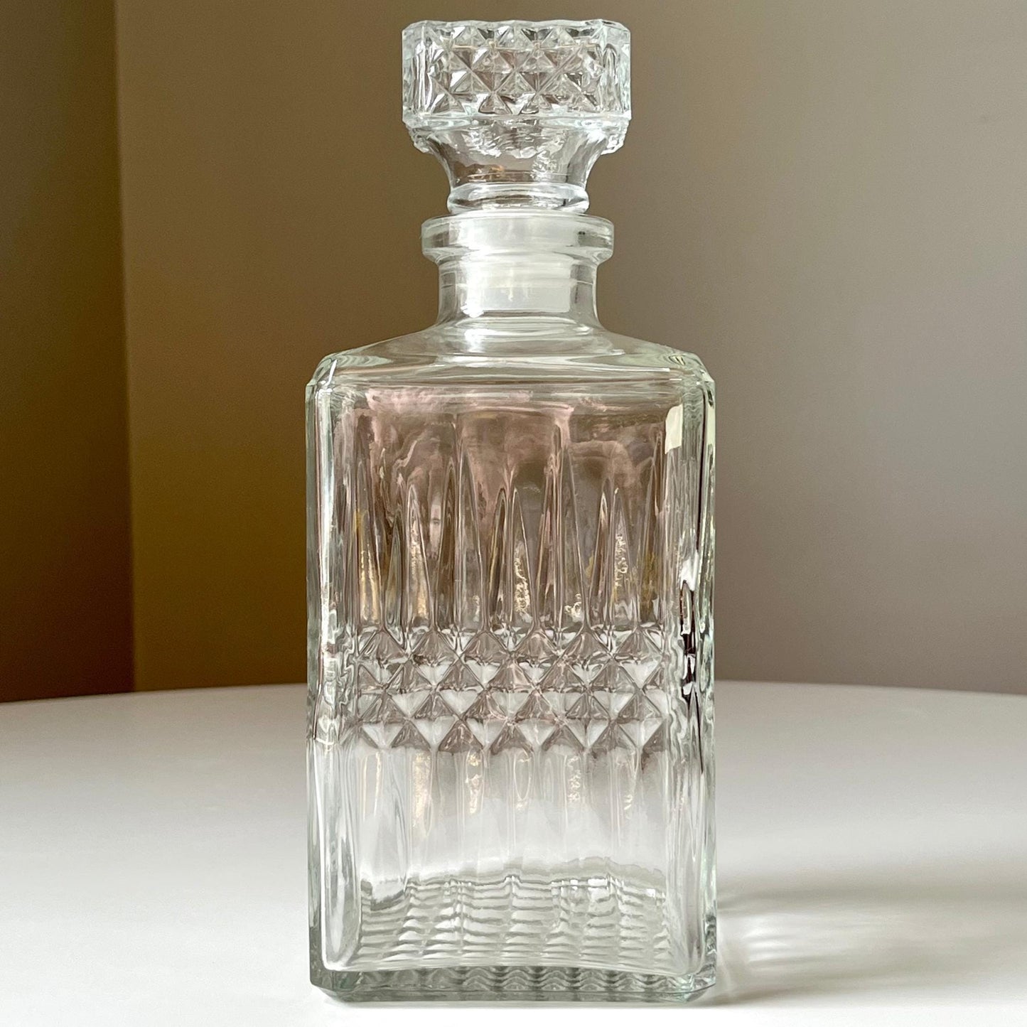 French Square Whiskey Decanter