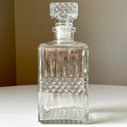 French Square Whiskey Decanter