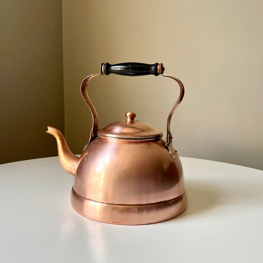 Large Portuguese Copper Teapot