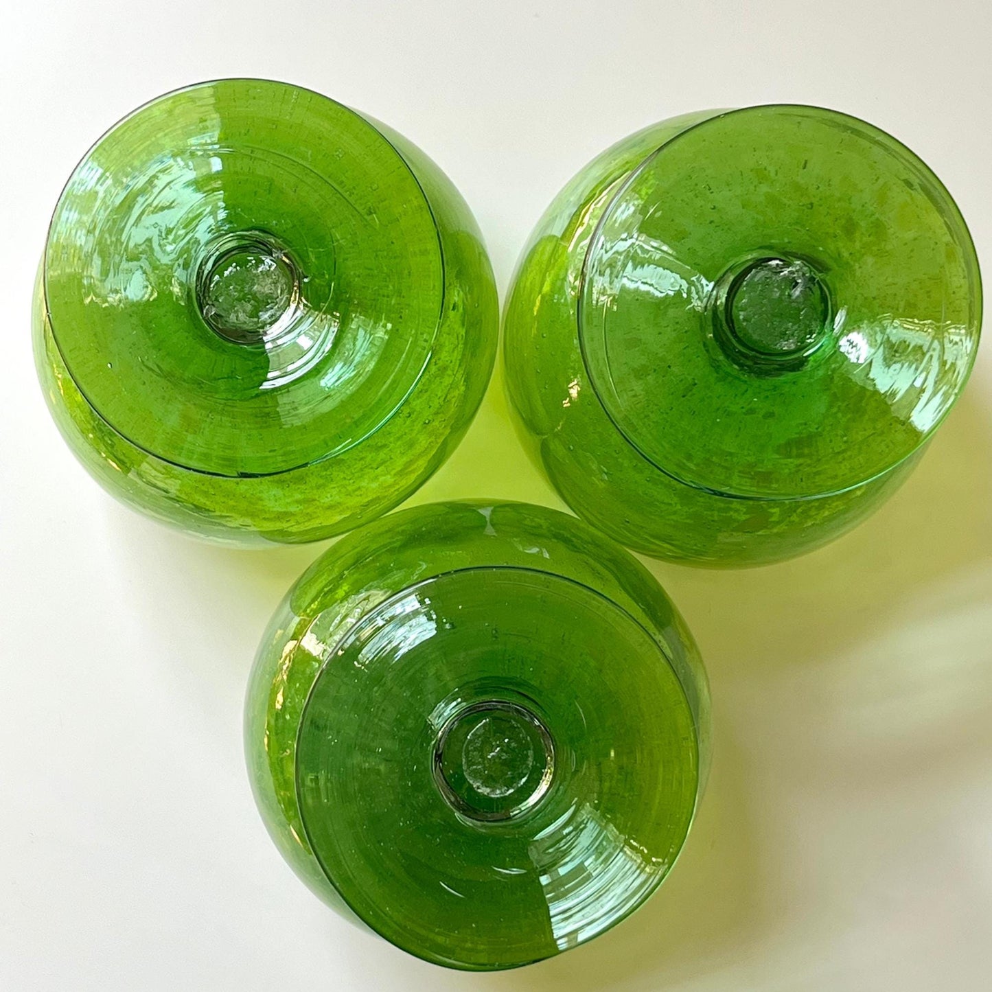 Green Margarita Glasses (Set of 3)