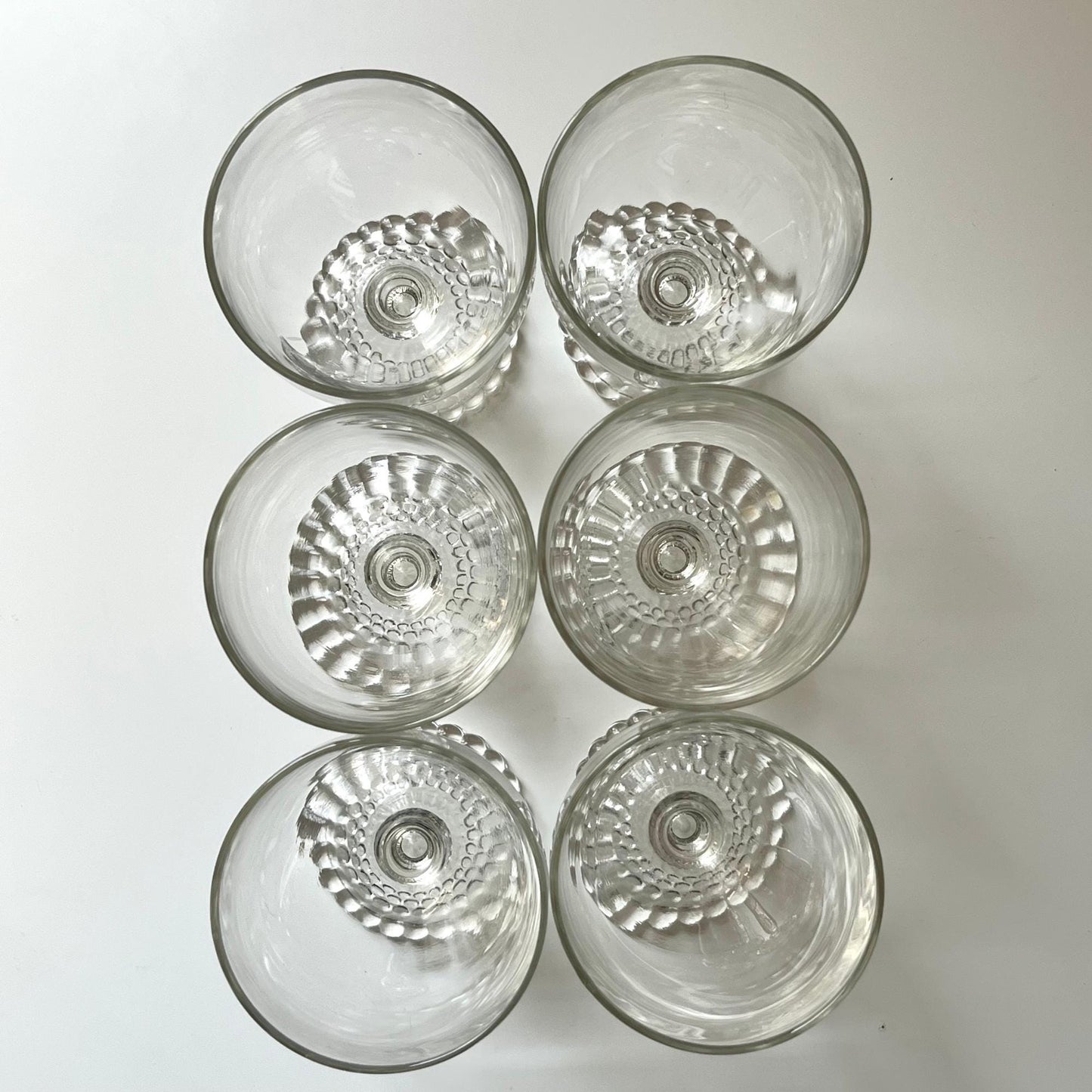 Bubble Footed Water Goblets (Set of 6)