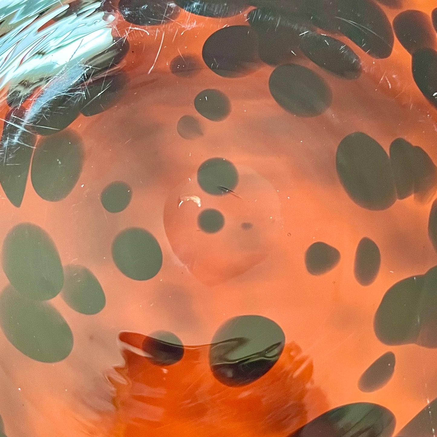 Hand Blown Tortoise Shell Platter