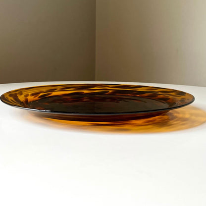 Hand Blown Tortoise Shell Platter