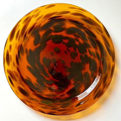 Hand Blown Tortoise Shell Platter