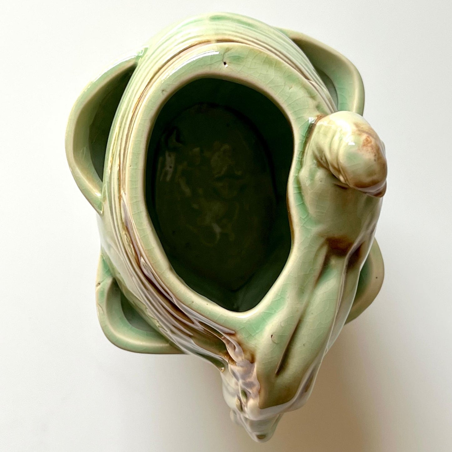 Ceramic Aged Peacock Planter Pot