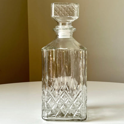 Embossed Diamond Liquor Decanter