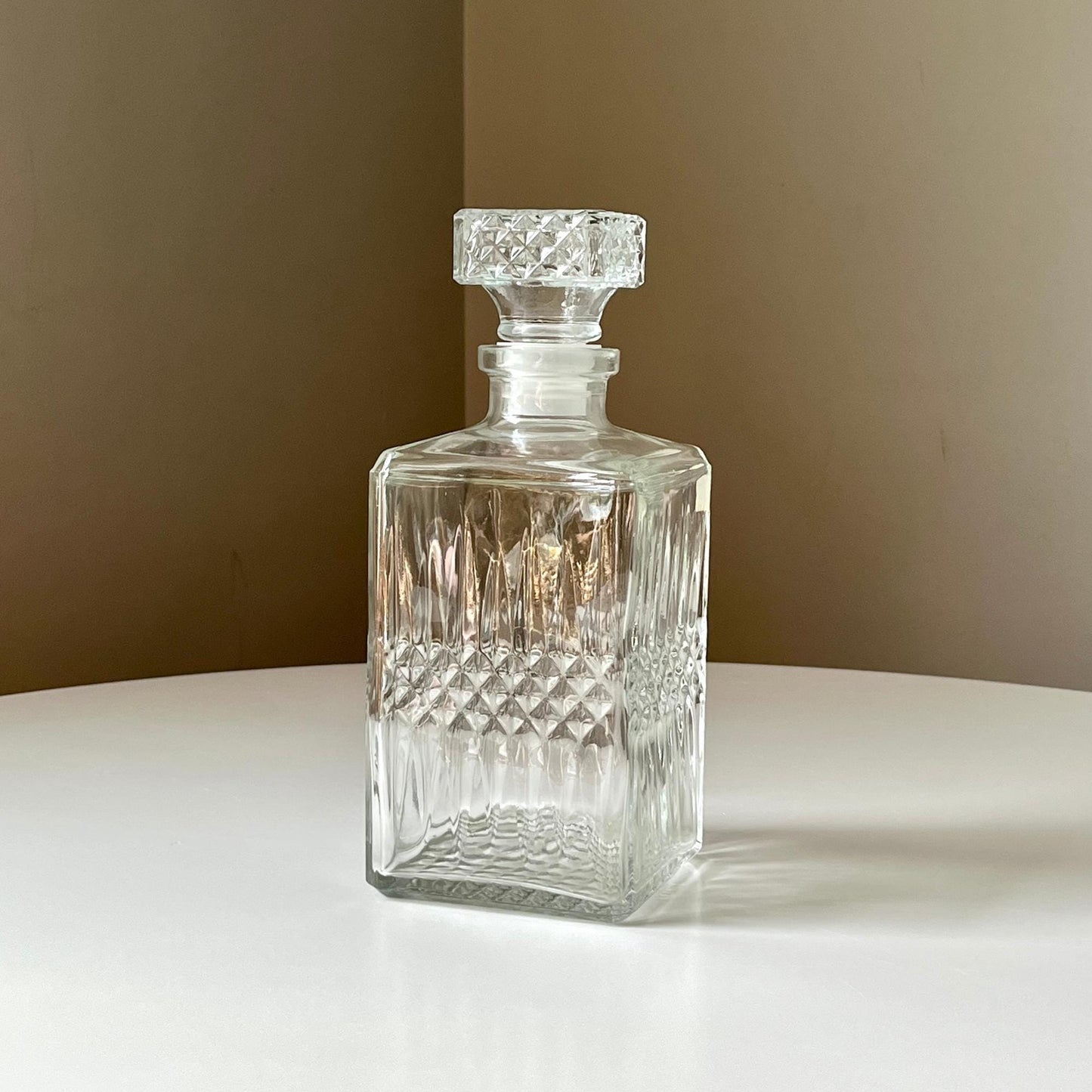 French Square Whiskey Decanter