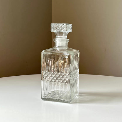 French Square Whiskey Decanter