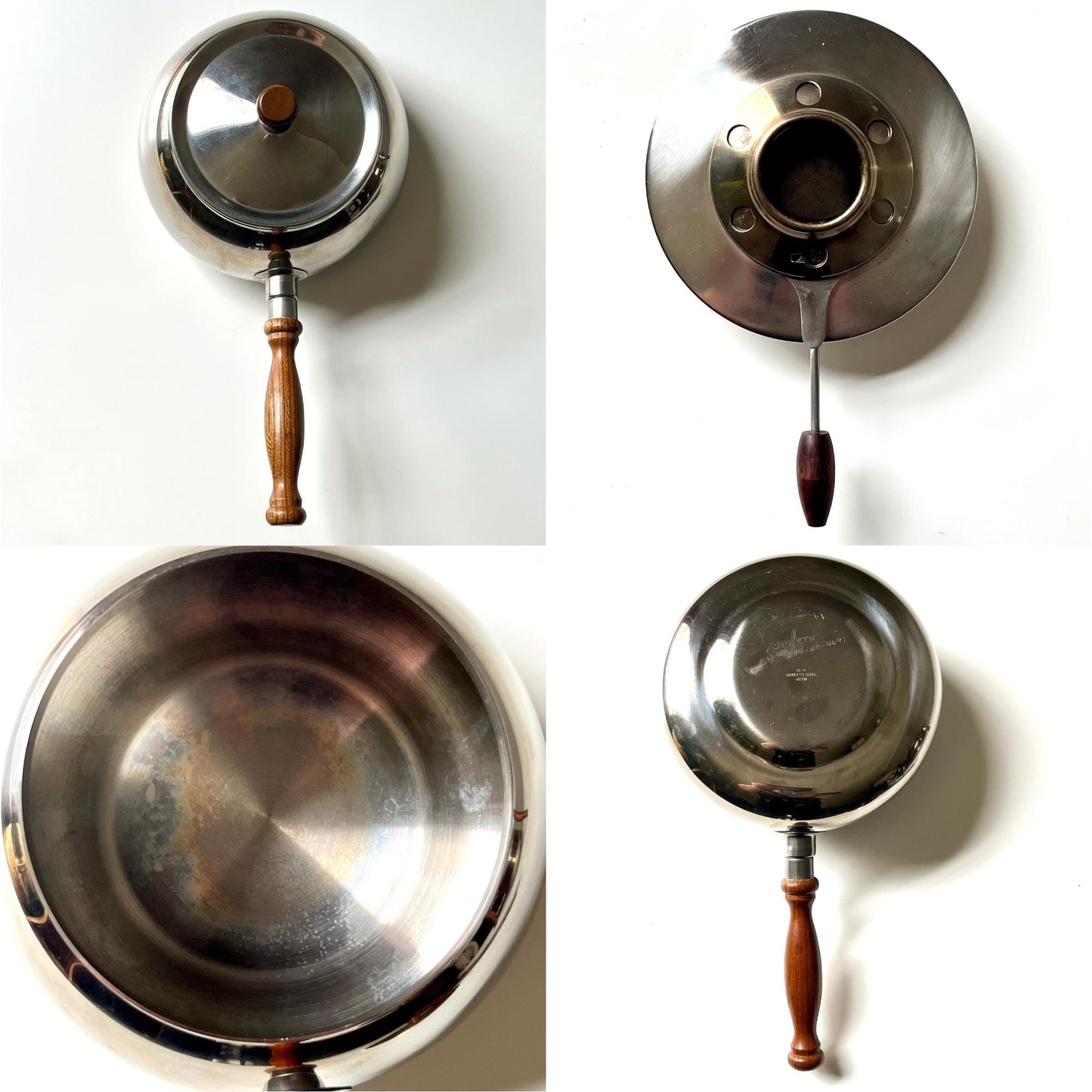 Metal Fondue Set with Matching Base