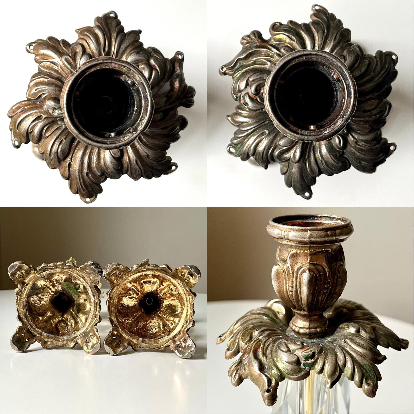 Hollywood Regency Ornate Candle Holders