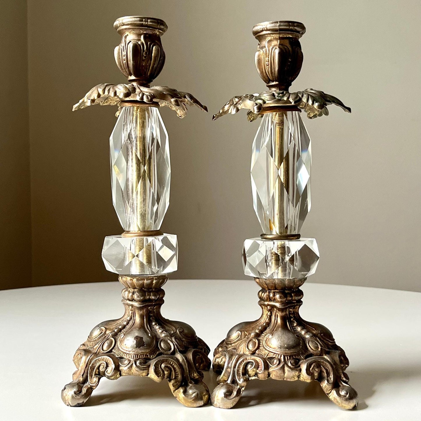 Hollywood Regency Ornate Candle Holders