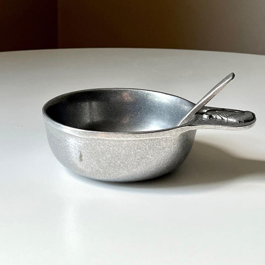 Pewter Child's Porridge Bowl by Carson