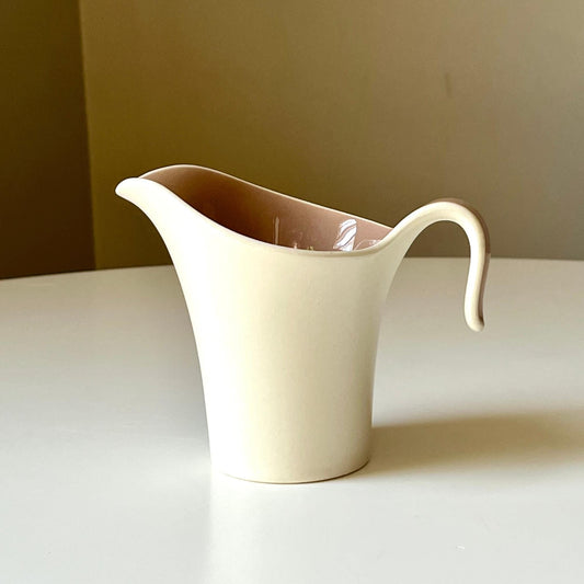 Ivory and Pink Creamer by Harker