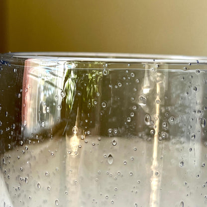 Bubble Blue Glass Tumblers