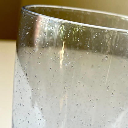 Bubble Blue Glass Tumblers