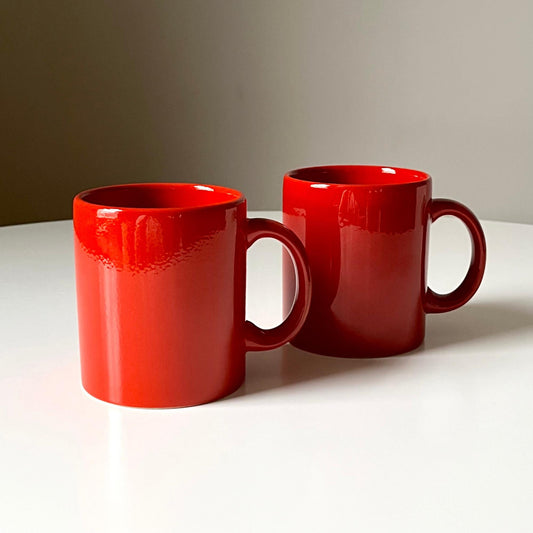 Red Ceramic Coffee Mugs by Waechtersbach