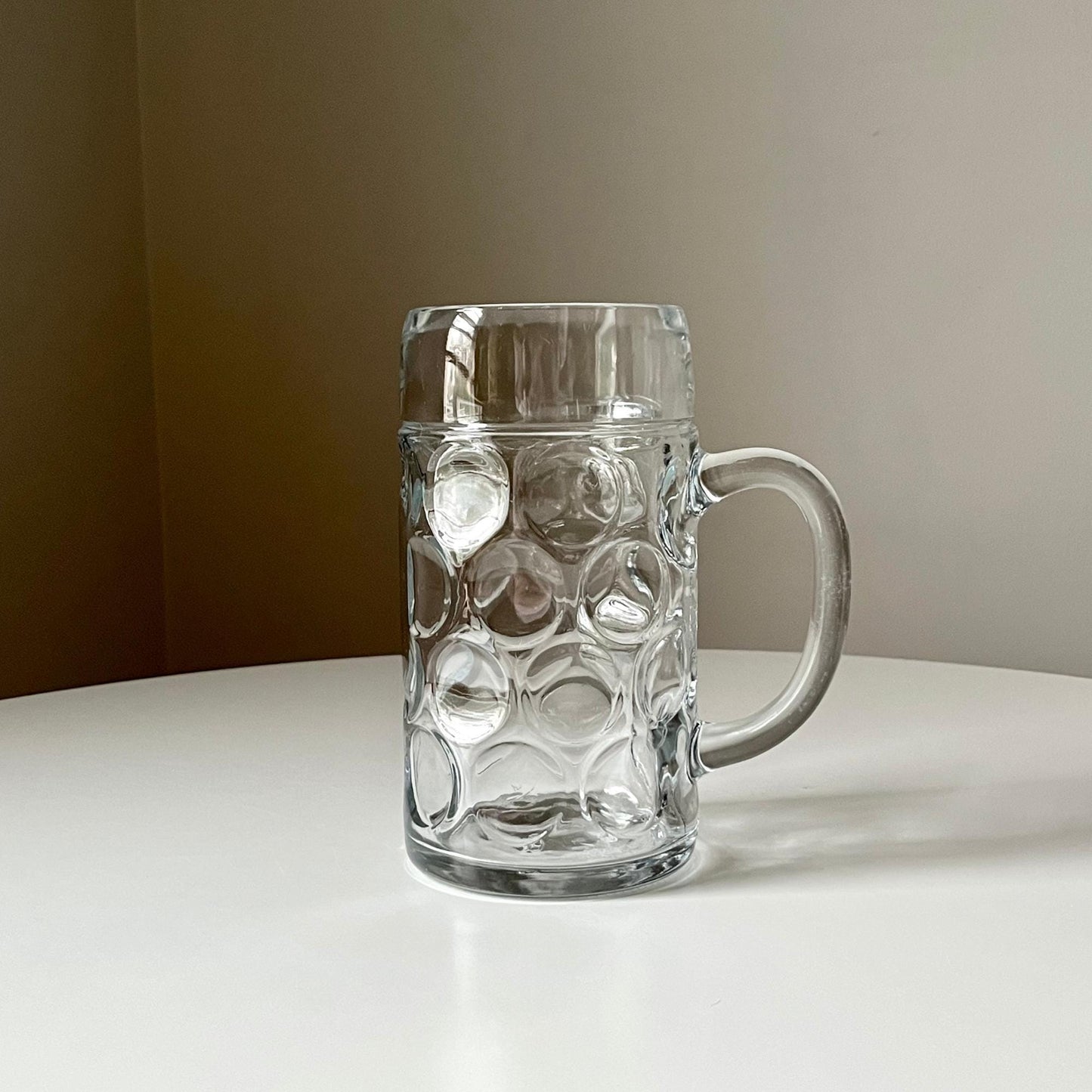 Large Glass Beer Mug