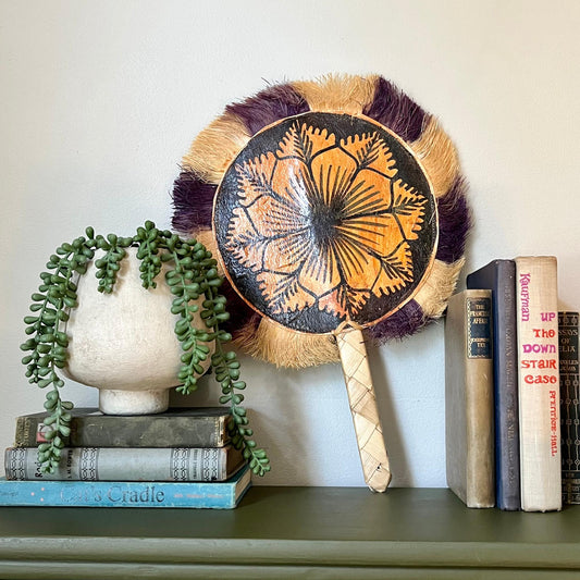 Artisan Crafted Polynesian Hand Fan