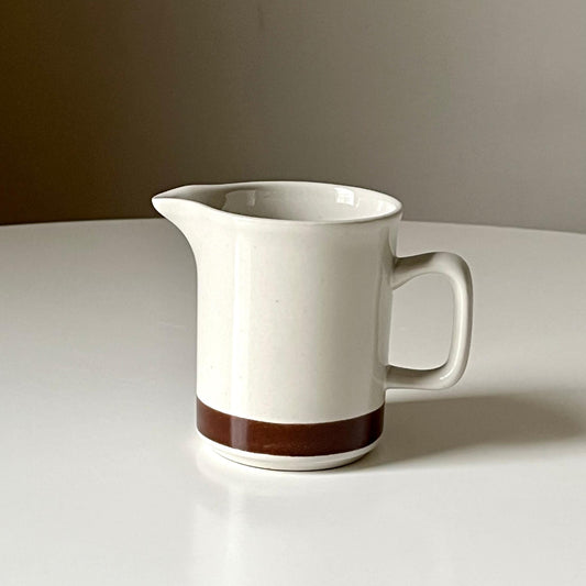 Cream and Brown Creamer Jug