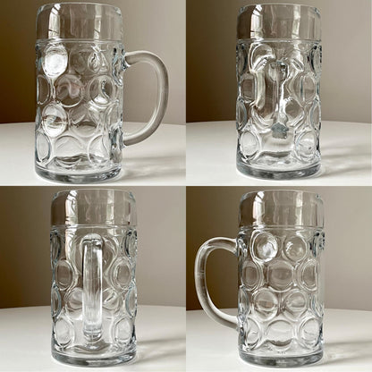 Large Glass Beer Mug