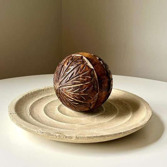 Hand Carved Spherical Sculpture