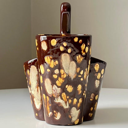 Drip Glaze Ceramic Multi Opening Planter