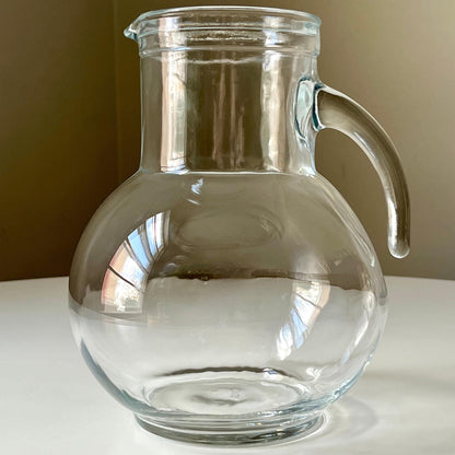 Italian Glass Pitcher by Bormioli Rocco