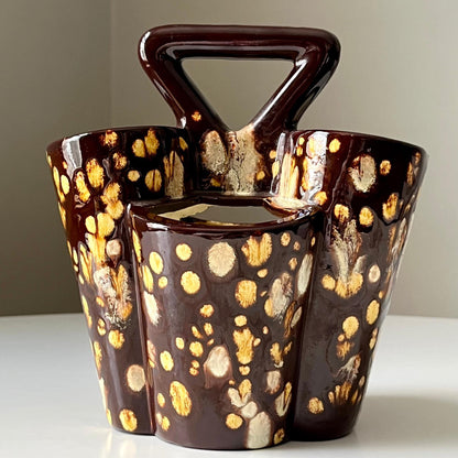 Drip Glaze Ceramic Multi Opening Planter