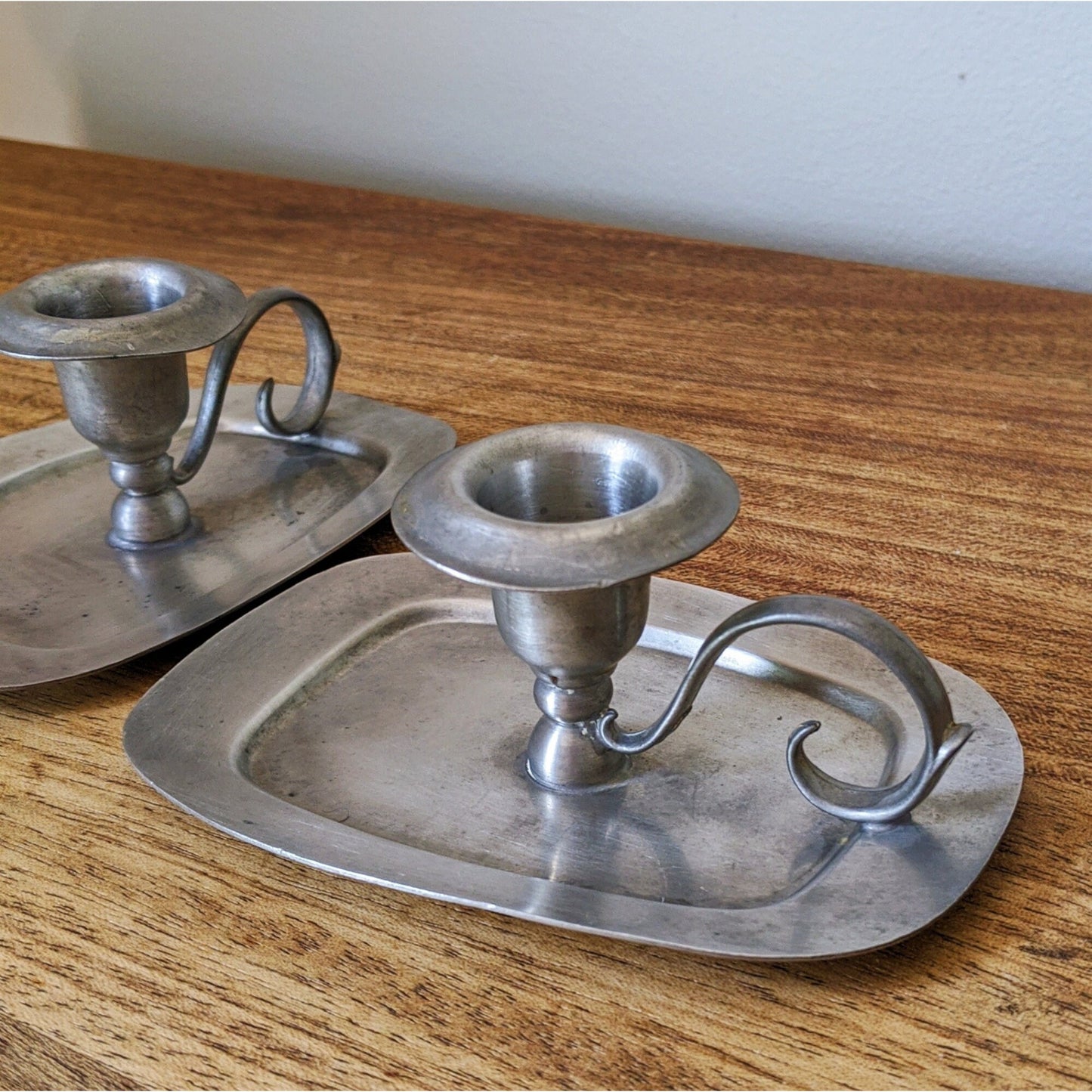 Genuine Pewter Candle Holders