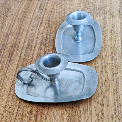 Genuine Pewter Candle Holders