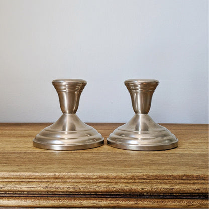 Pewterlite Candlestick Holders by F.B. Rogers