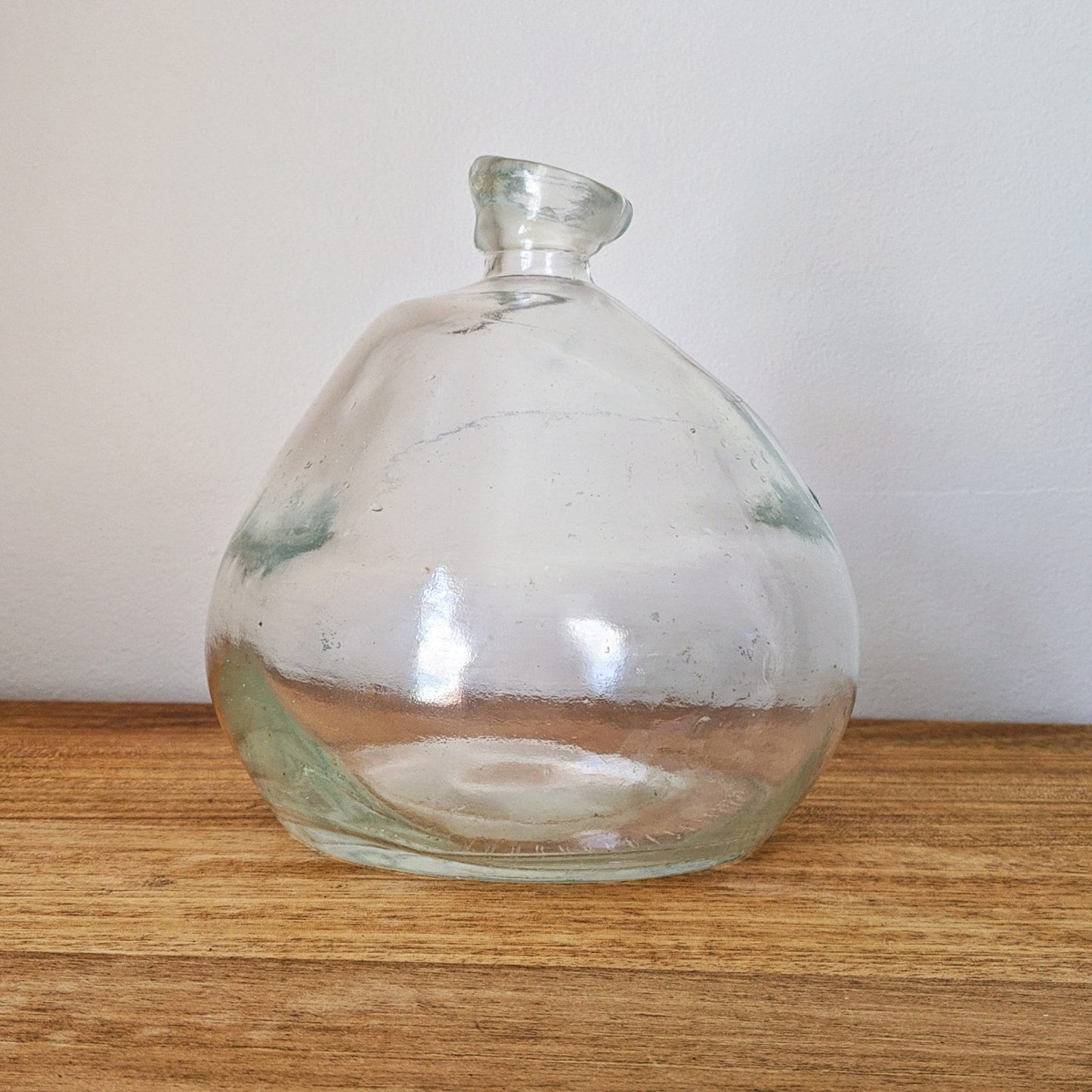 Recycled Glass Vase with Bottleneck